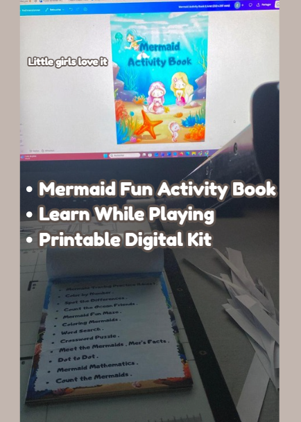 Mermaid Activity Book - KitsForSmartKids
