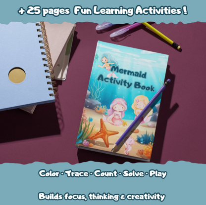 Mermaid Activity Book - KitsForSmartKids