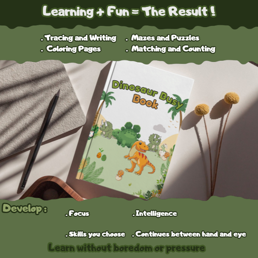 Dino activity book - KitsForSmartKids