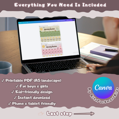 Daily Routine Chart for Kids (Printable) – Build Healthy Habits & Reduce Screen Time