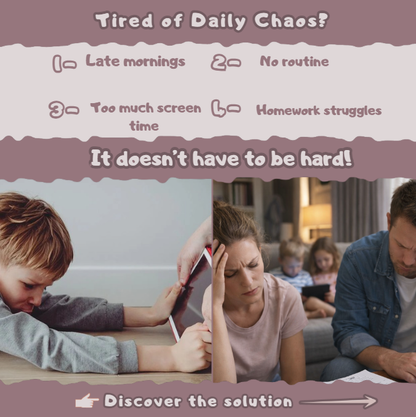 Daily Routine Chart for Kids (Printable) – Build Healthy Habits & Reduce Screen Time
