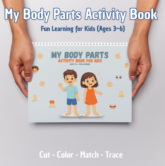 My Body Parts Activity Book for Kids - kitsforsmartkids