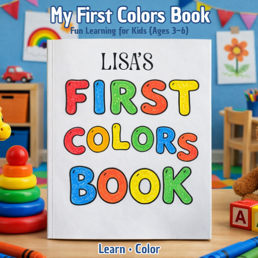 Colors Learning Book for Kids - kitsforsmartkids