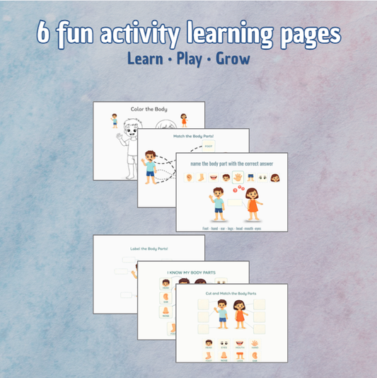 My Body Parts Activity Book for Kids - kitsforsmartkids