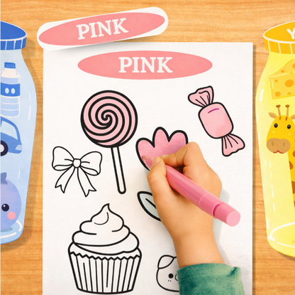 Color matching jars - kitsforsmartkids